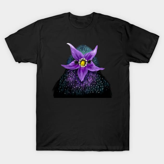 Starling + Deadly Nightshade T-Shirt by mkeeley
